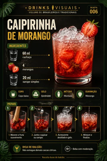 Caipirinha de morango