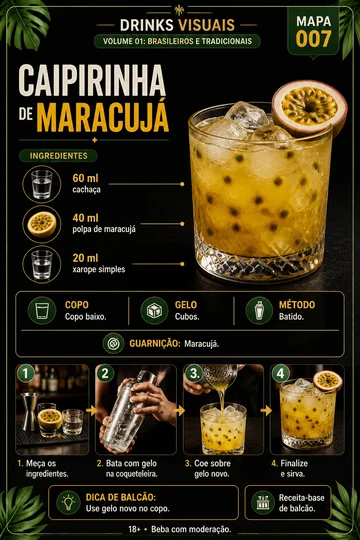 Caipirinha de maracujá