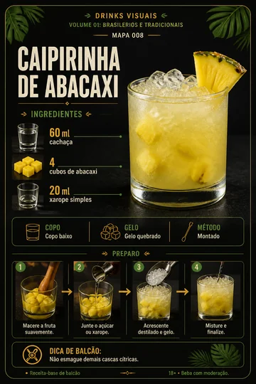 Caipirinha de abacaxi
